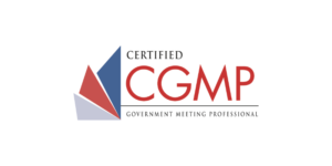 CGMP Certified Government Meeting Professional badge, issued by SGMP